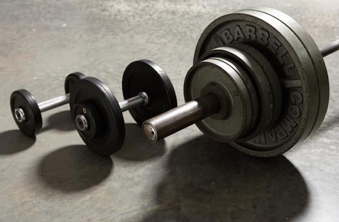 dumbbell barbell