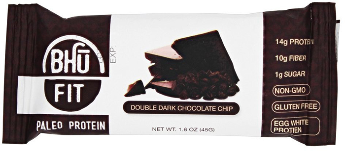 Bhu Foods - Paleo Protein Bar - Double Dark Chocolate Chip