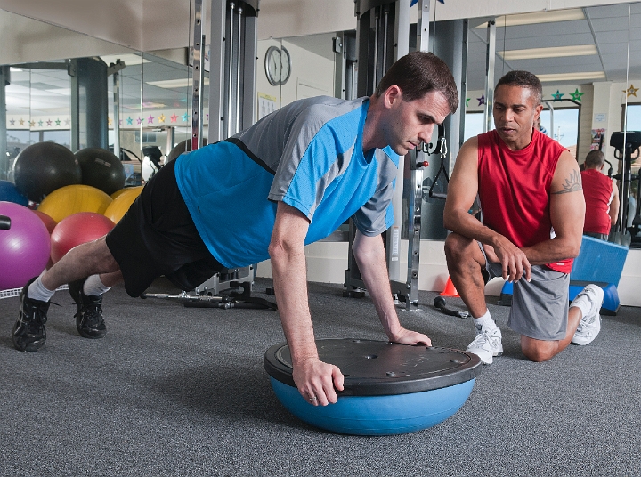 bosu ball pushup