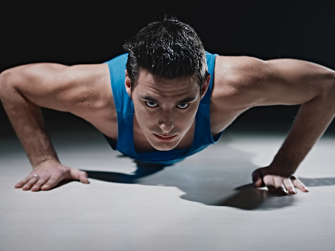 press up routine to build muscle