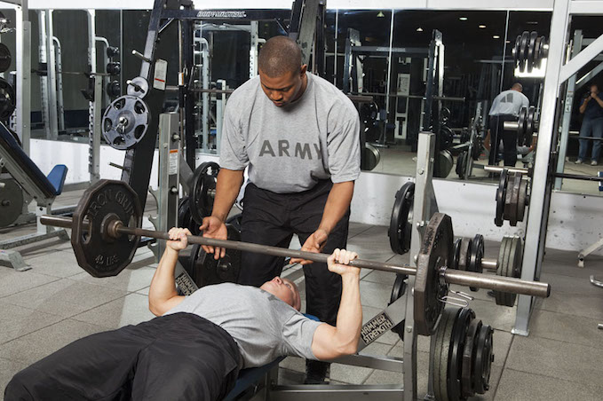 Army best sale bench press