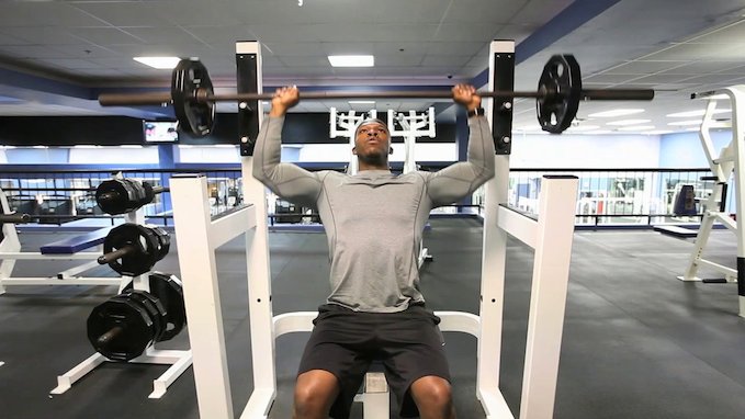 seated military press elbows