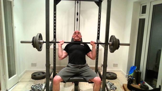 seated barbell press