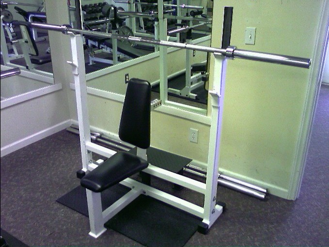 seated military press rack