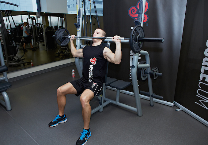 Seated overhead shoulder online press