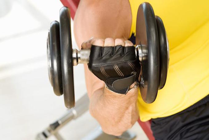 working out with gloves