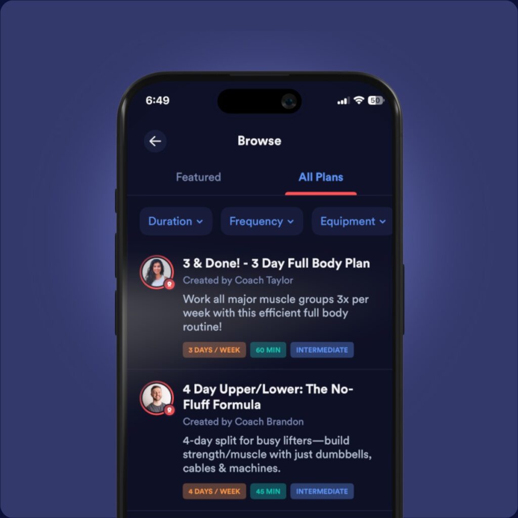 Caliber - Best Free Workout App & Gym Tracker